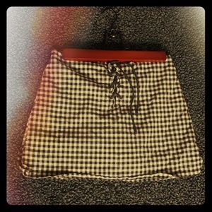 Tracy Evans Black and White Gingham Skirt